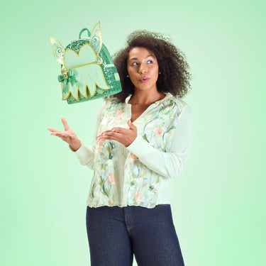 Loungefly Disney Peter Pan Tinker Bell Holiday Cosplay Sequin Mini Backpack - The Happy Toy Store